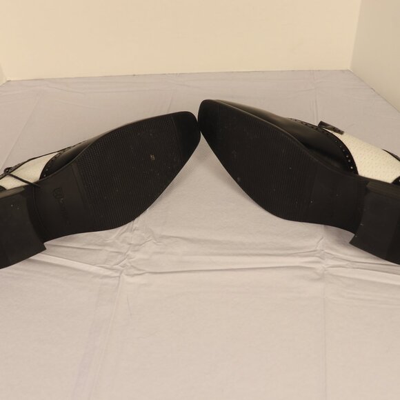 Men\'s Black and White Dress Shoes by Stacy Adams SZ 9.5W In Very Good Condition main image 3